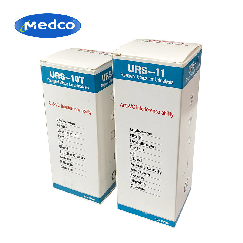 Medical Urine test strip URS-10T Urinalysis reagent strips