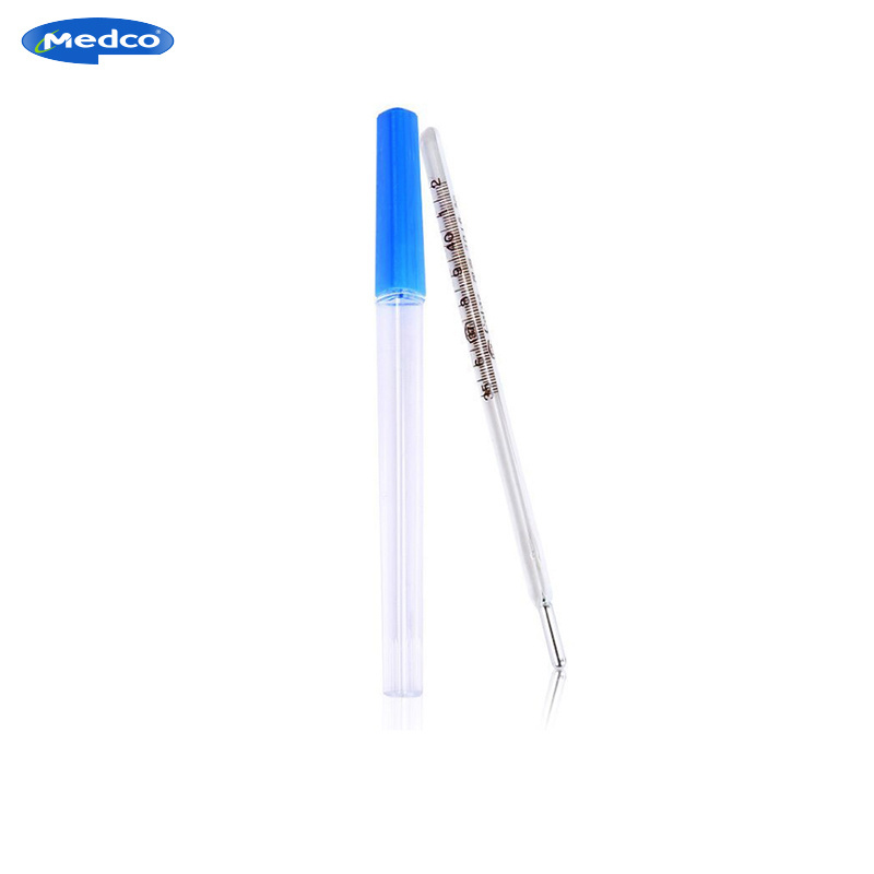 Oral Thermometer Mercury Glass Clinical Thermometer Medical Physical Examination Mercury Free Thermometer