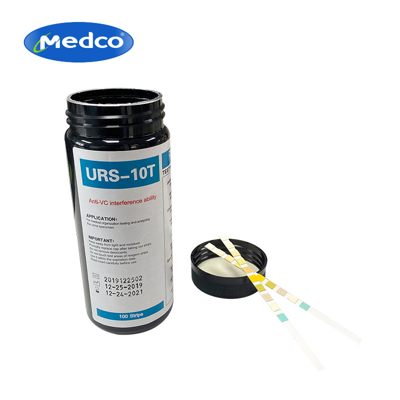 Medical Urine test strip URS-10T Urinalysis reagent strips