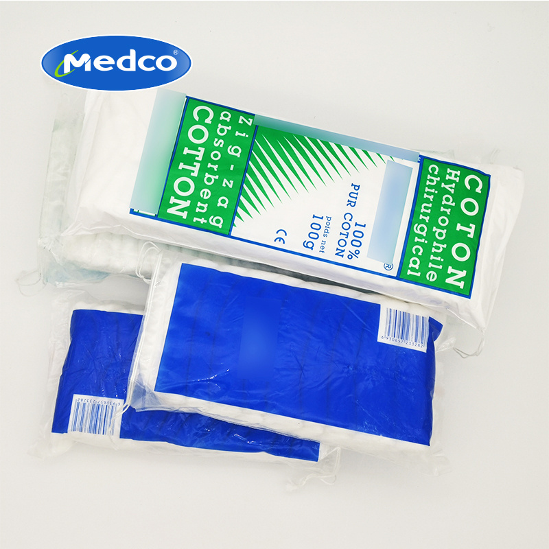 Medical disposable High Absorbent Zig Zag Cotton Wool