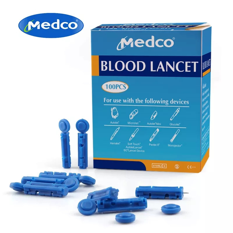 Medical Plastic Disposable Blood Lancet Ce Approved Safety Blood Lancet Needle