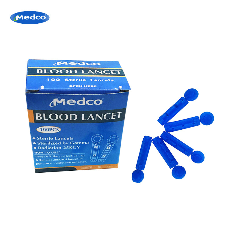 Medical Plastic Disposable Blood Lancet Ce Approved Safety Blood Lancet Needle