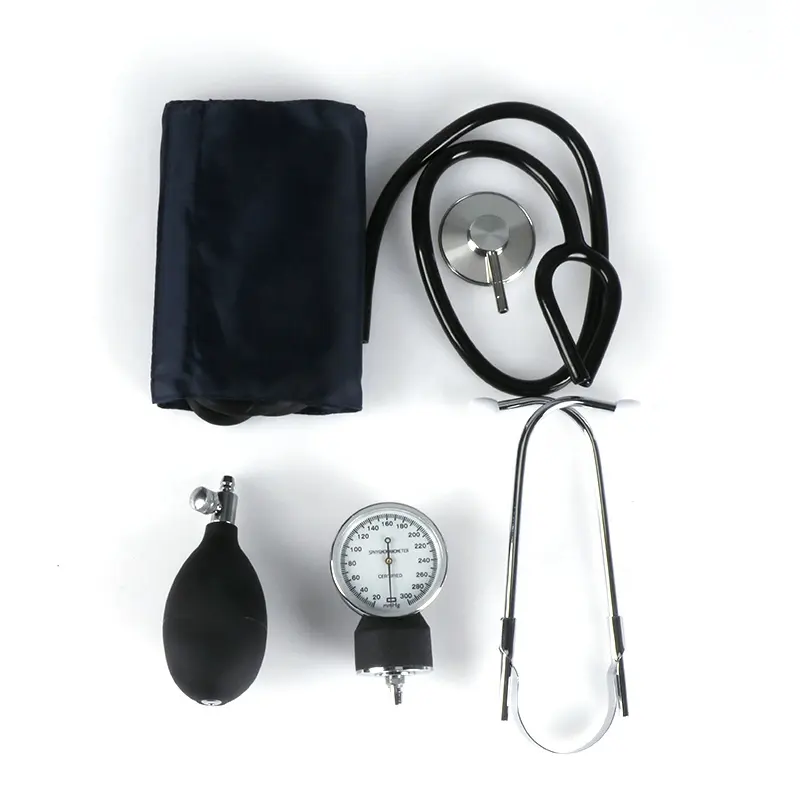 Aneroid Sphygmomanometer With Stethoscope Set Aneroid Blood Pressure Monitor High Accuracy Tensiometer