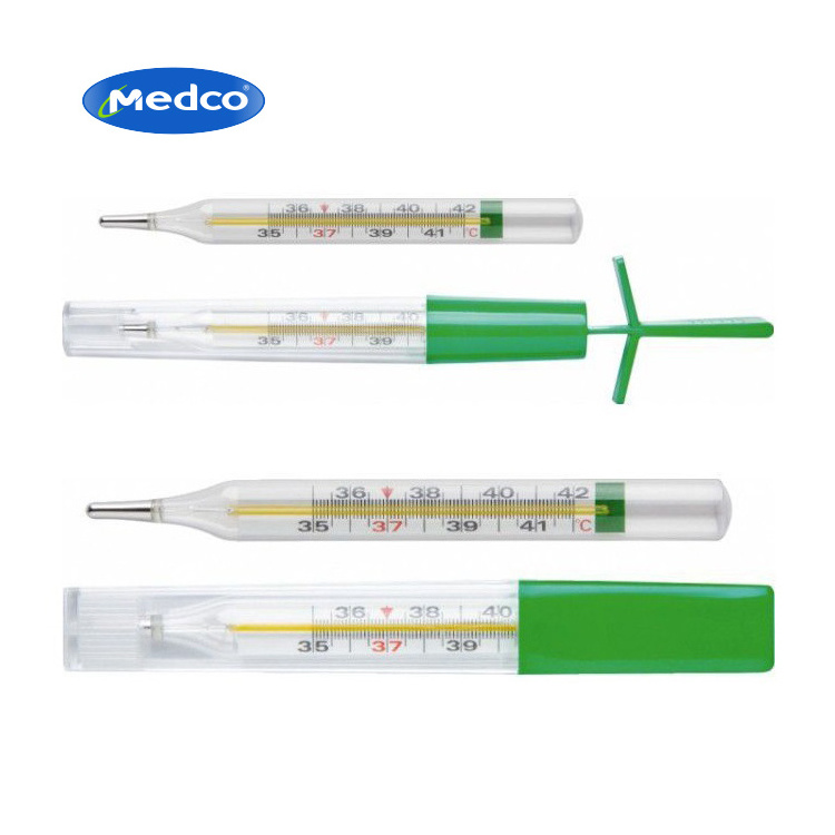 Cheap Price Oral Armpit Big size Mercury Mercury free Gallium Glass Clinical Thermometer