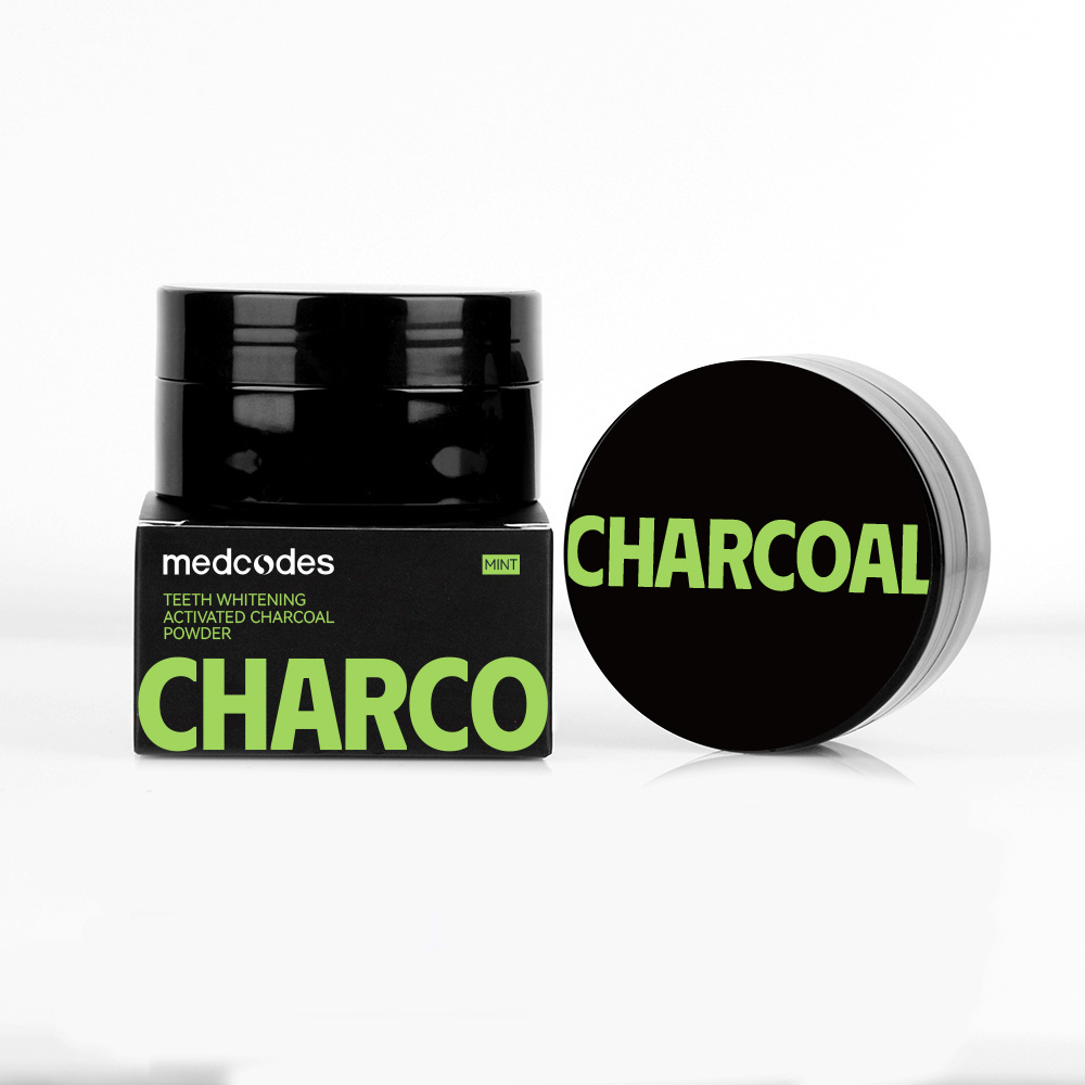 Wholesale 30g 60g Organic Bamboo Charcoal Mint Flavor Teeth Whitener Teeth Whitening Powder