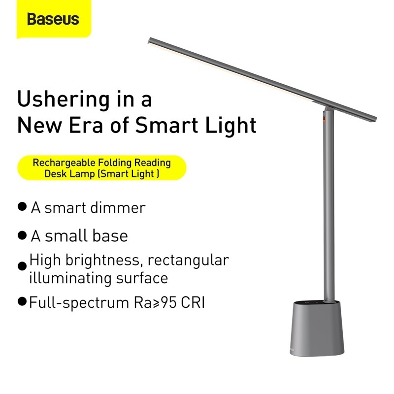 Baseus LED Eye Protection Smart Desk Lamps For Bedroom Office Room Reading Study Work Rechargeable Night Light