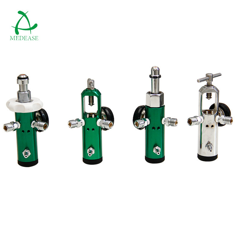 MEDEASE Cga870 Aluminum Body Lightweight Anodized In Any Color Pin-Index/Yoke 2 Check Valves Oxygen Regulator