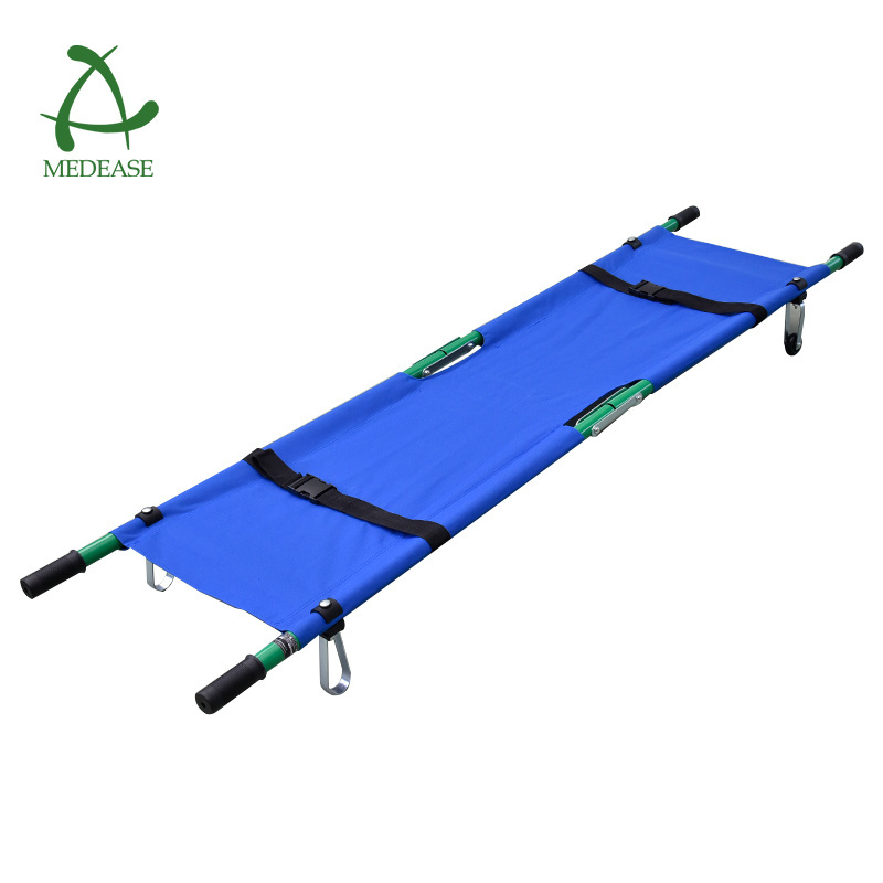 Manufacturers Portable Hospital Foldable Stretcher Medical Rescue Stretcher Double Folding Stretcher With Factory Price