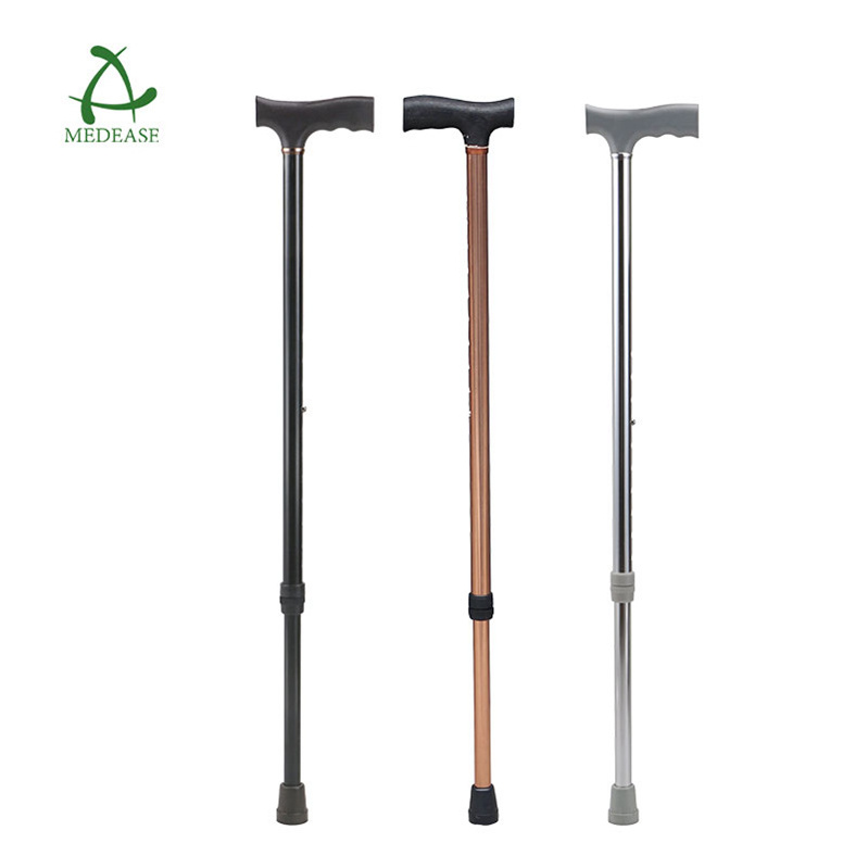 Walking Stick For Disabled and Elderly People Copper Type Black Foam Handle Foldable Walking Cane