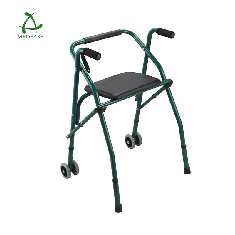 Lightweight Rollator 4 Wheel Walker With Seat For Adults aluminum walker with wheels for adults