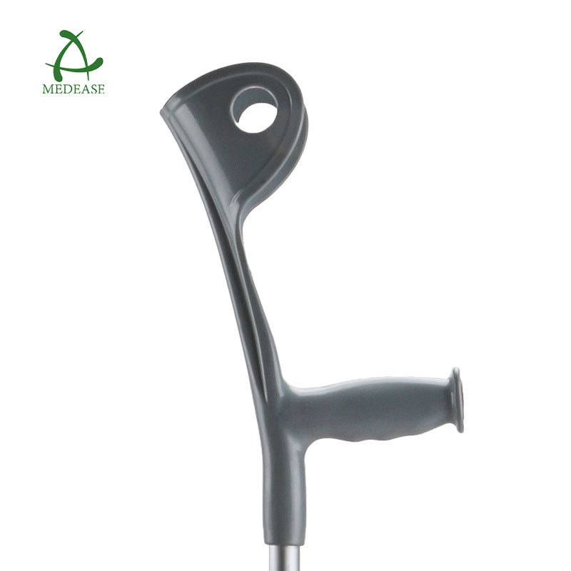 Silver Elbow Crutch Walking Aids Patient For Disabled Handle Telescoping Adjust Walking Cane Used Aluminium Walking Stick