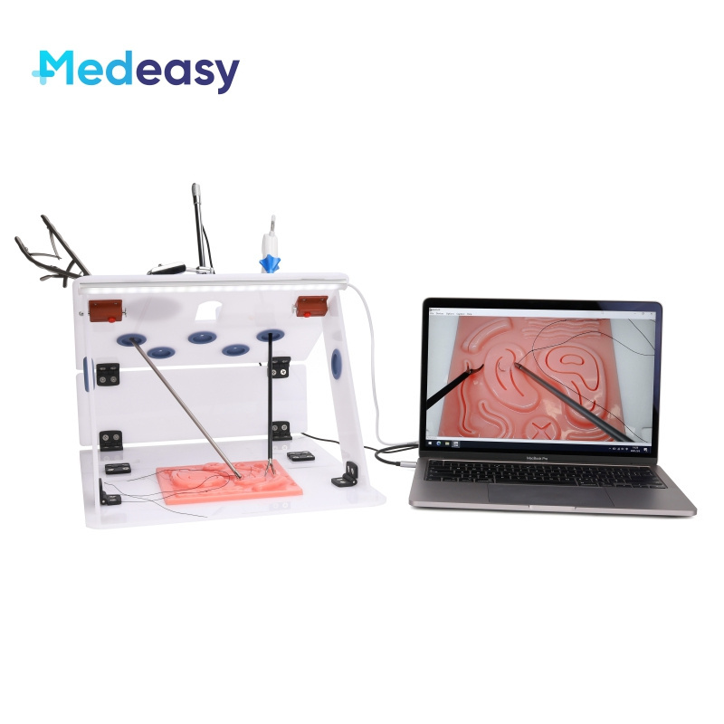 Laparoscopic Endo Trainer with Endoscope Camera, Laparoscopic Simulators Training Box for Laparoscopy