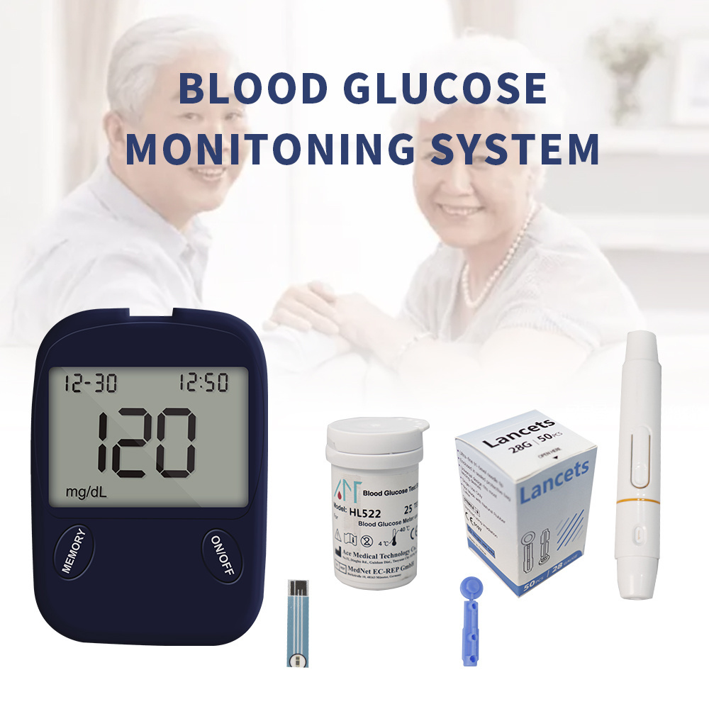 OEM Cheap Price Blood Sugar Equipment Monitors Sensor Glucometer Glucose Meter Test Strips Set Digital Blood Glucose Meter