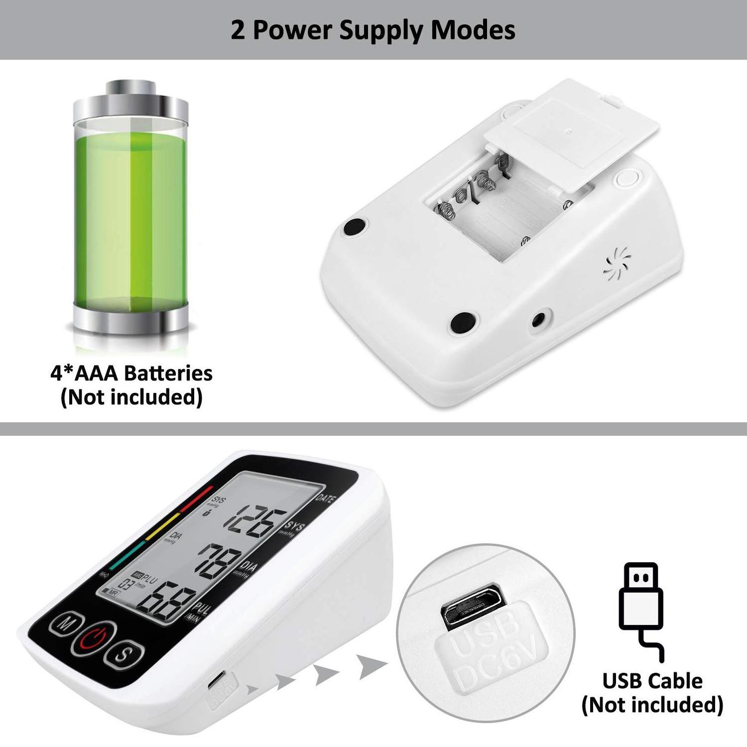 High Accurate Digital Blood Pressure Monitor Upper Arm Type BP Machine With Irregular Heartbeat Indicator