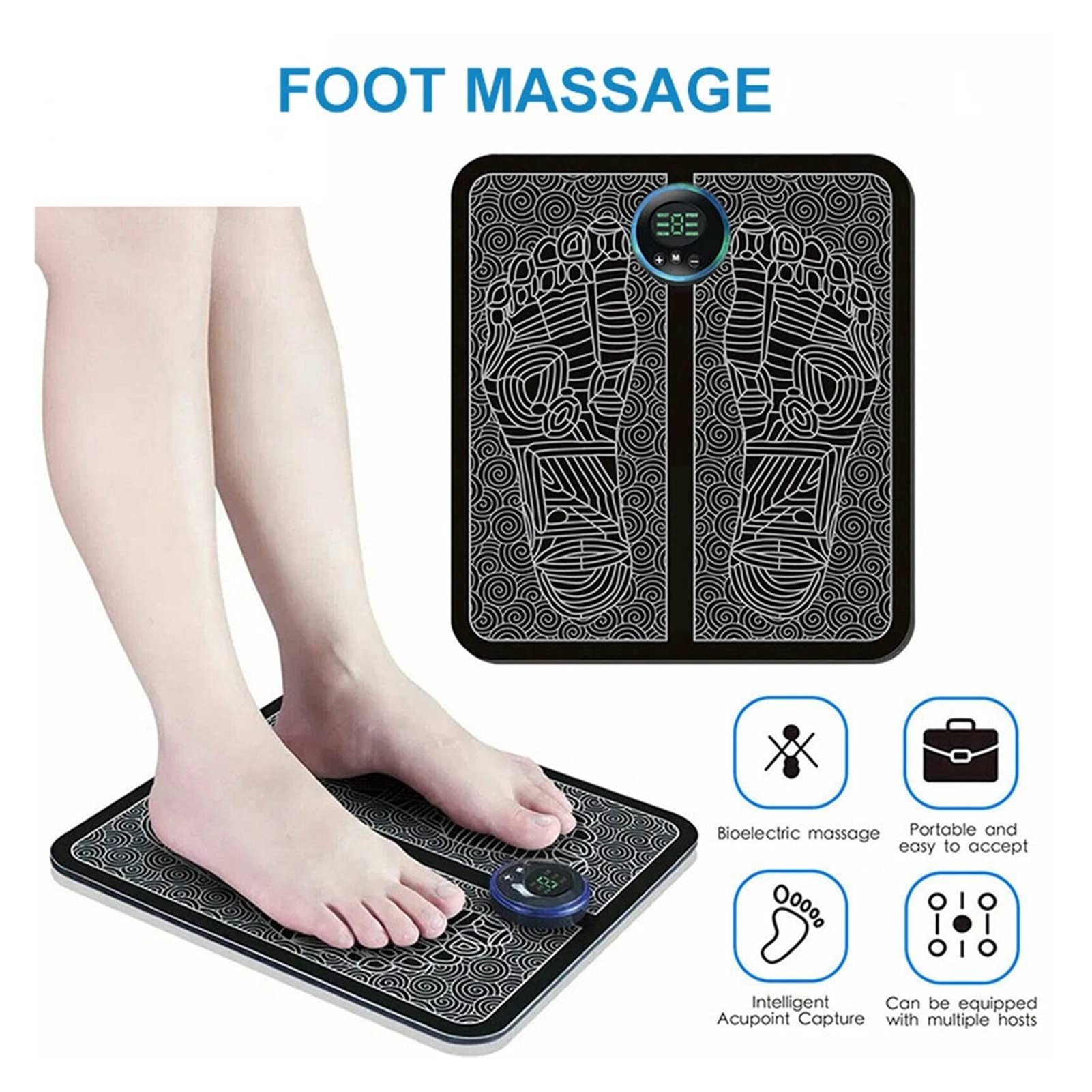 Hot Products TENS Massage Pad Feet Muscle Stimulator Massage Mat Electric Vibrating EMS Electric Foot Massager