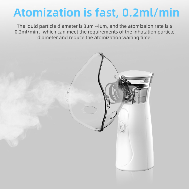 Mute Mini USB Portable Inhaler Hand Held Mesh Nebulizer Machine Cough Drug Atomizer Evaporator Baby Mini Nebulizer