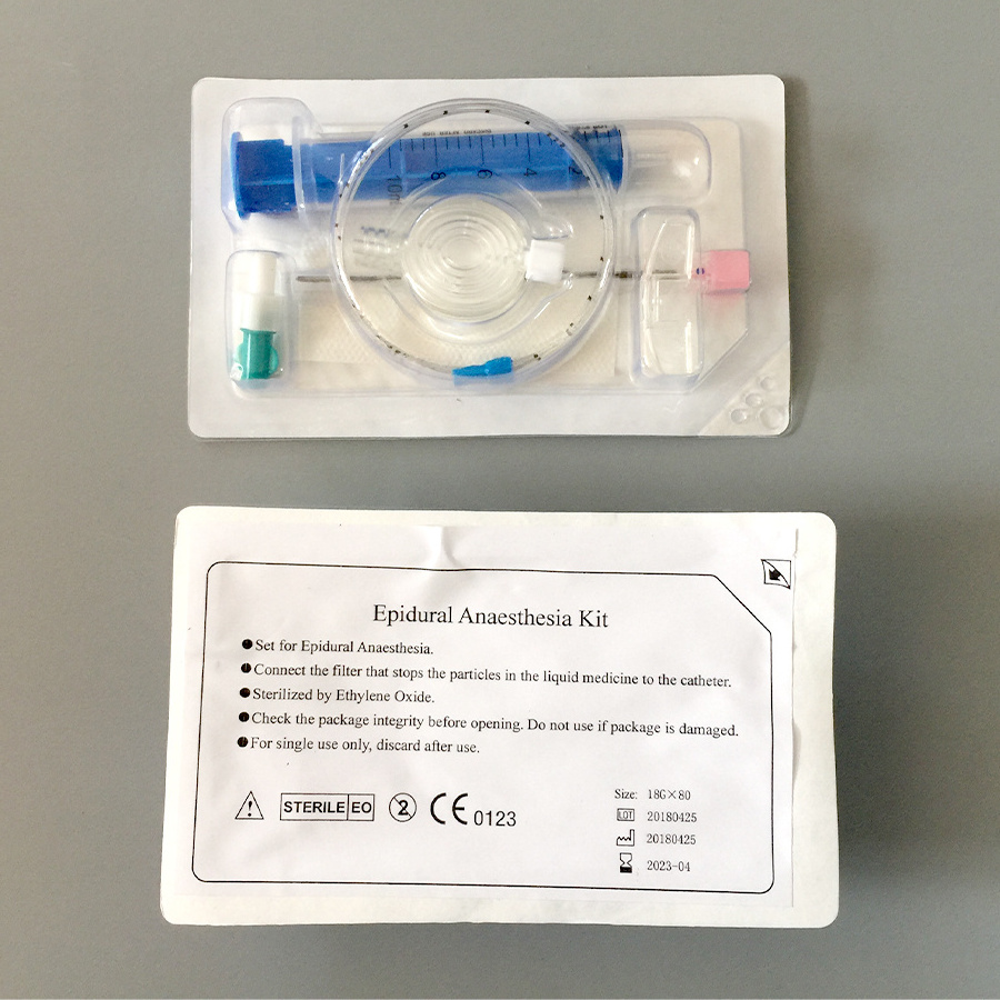 Equipment Professional Sterile 16G 18G Epidural Anesthesia Epidural Set Lumbar Puncture Kit