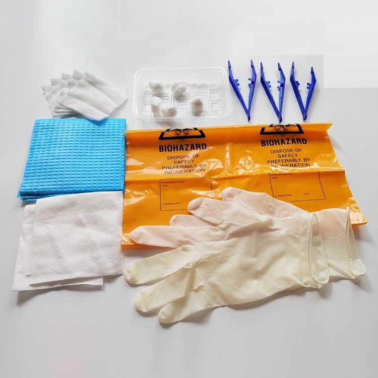 Customized Basic Dressing Kit Tray Medical Disposable Sterile Wound Dressing Pack /Kit for Hospital and Clinic