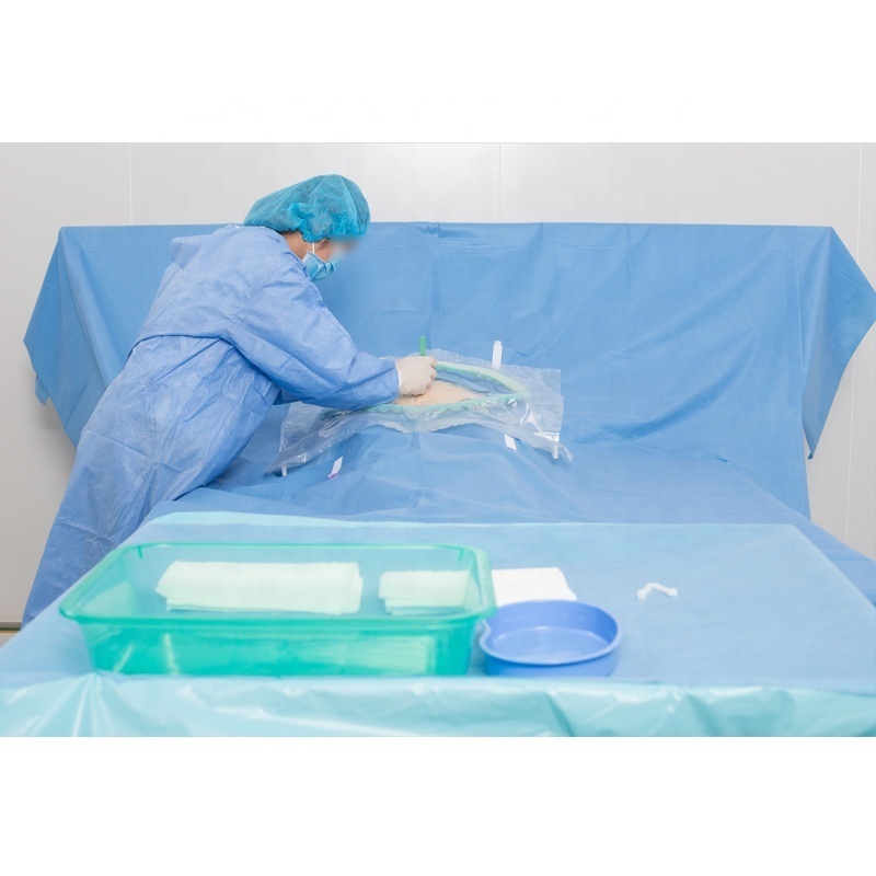 CE/ISO Disposable Cesarean Section (C-section) Surgical Drape Set CS Pack Surgery Sterile Cesarean Surgery Pack