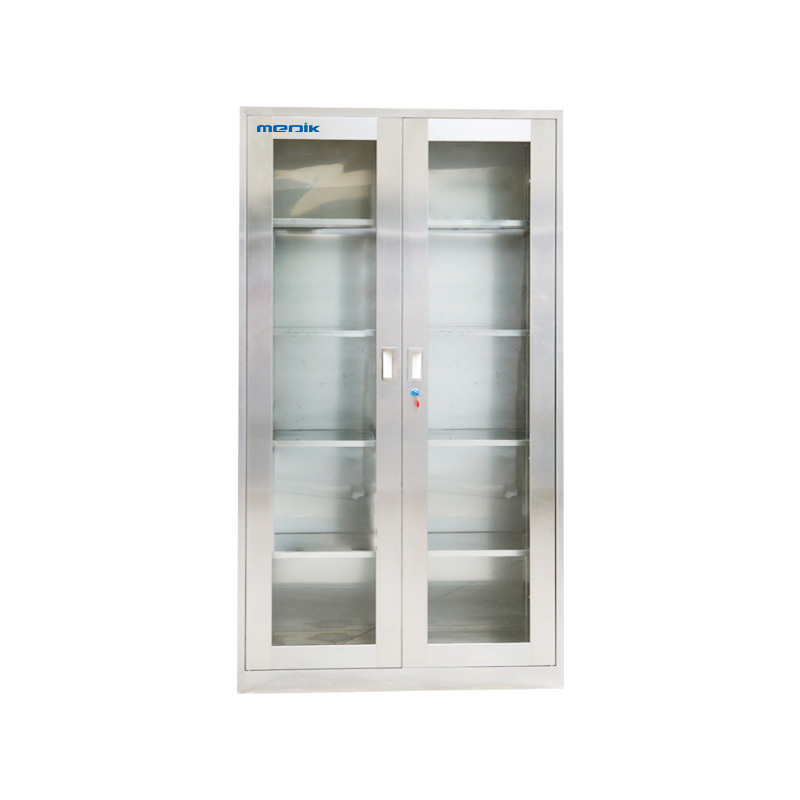 Hospital Funiture Stainless Steel Lockable Medicine Cupboard Medical Instrument Cabinet