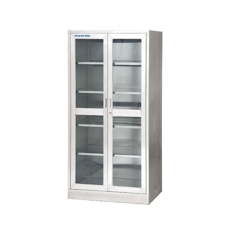 Hospital Funiture Stainless Steel Lockable Medicine Cupboard Medical Instrument Cabinet