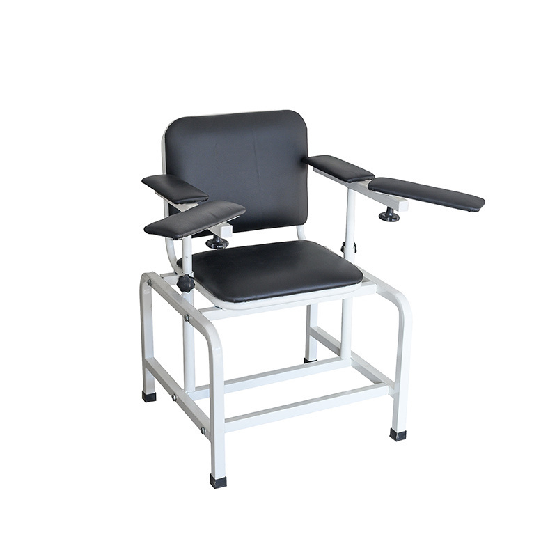 Medical Manual Laboratory Phlebotomy Hemodialysis Chair Sample Blood Donor Chair With Armrest Adjustment