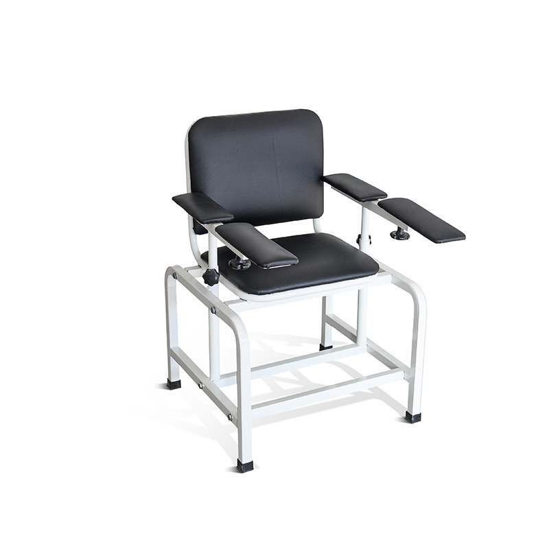 Medical Manual Laboratory Phlebotomy Hemodialysis Chair Sample Blood Donor Chair With Armrest Adjustment