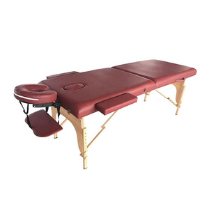 Cheap Price Chinese 3 Section Portable Massage Therapy Treatment Table With Face Hole For Sale