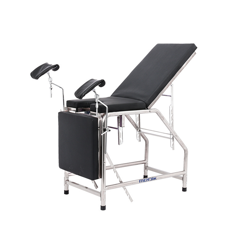 Stainless Steel Black Gynecological Delivery Bed obstetric bed for hospital