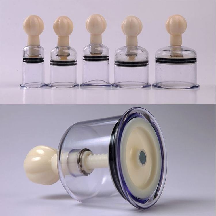 1*8 Hot sale health medical massage jar apparatus Twist Up Breast Nipple Natural rotary twist cupping kit