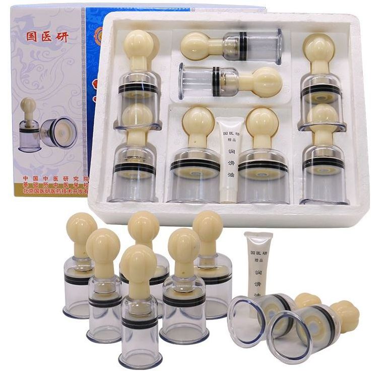 Hot Medical top magnetic chinese twist cupping with 8 pcs cup for Nipple Suckers Enlargement NO-Pump Suction