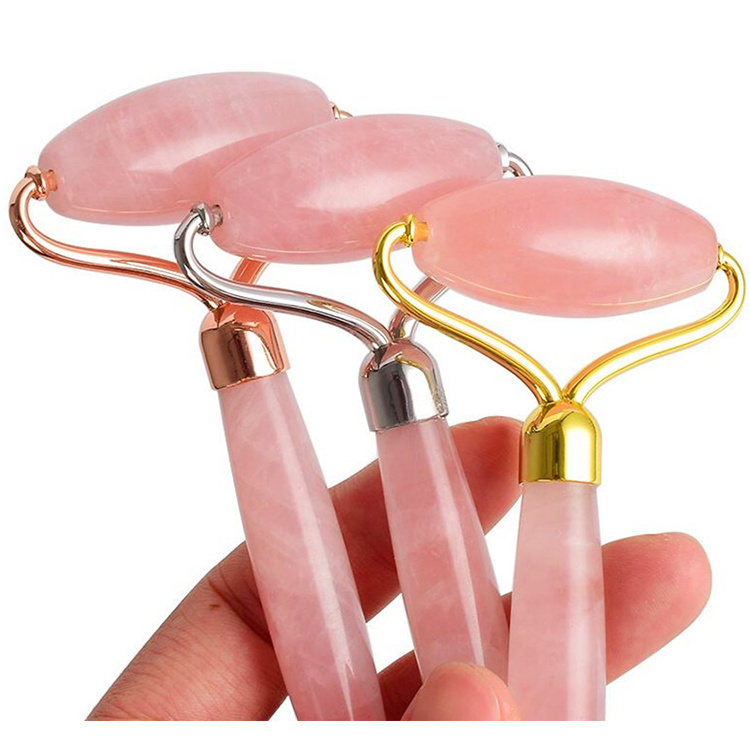 Best High Quality 2 in 1 natural jade roller and gua sha set skincare tool facial massager for neck and face