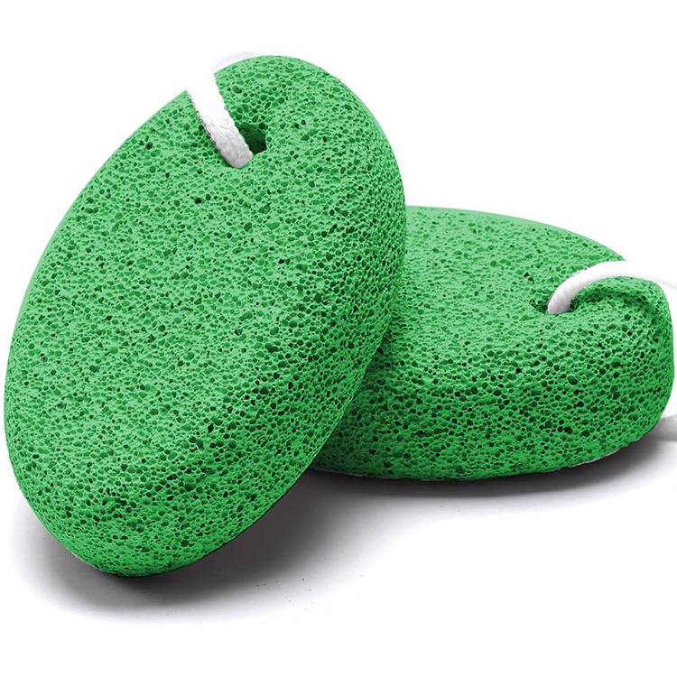 2pcs Hot sell coloured Foot Exfoliator Pedicure Tools Foot Scrub Dead Skin Natural Lava foot pumice stone for feet