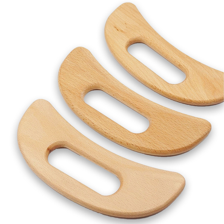 Wood gua sha Tools Anti Cellulite Massage Tool Wood Lymphatic Drainage Paddle Gua Sha Massage