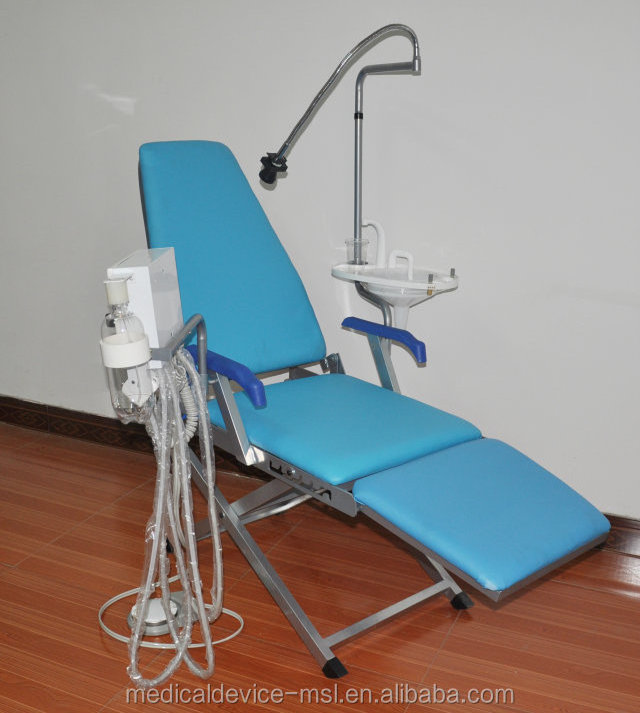 Folding Portable High Speed Handpiece Dental Unit Mobile Comfortable Suction Dental Chair