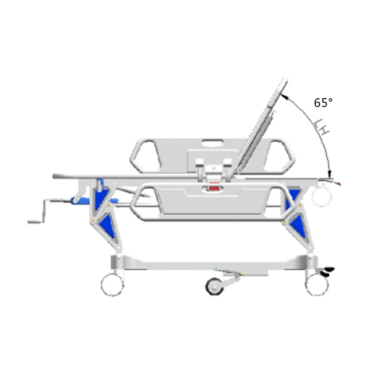 Good Quality Hospital Emergency Transport Trolley Stretcher Ambulance Bed