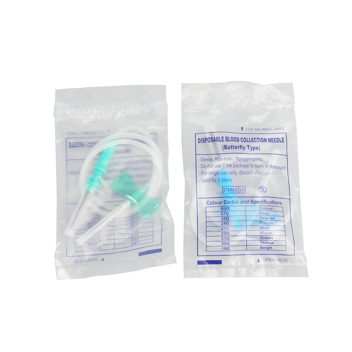 Disposable Blood Collecting Needle Hospital Vein Safety Blood Lancet