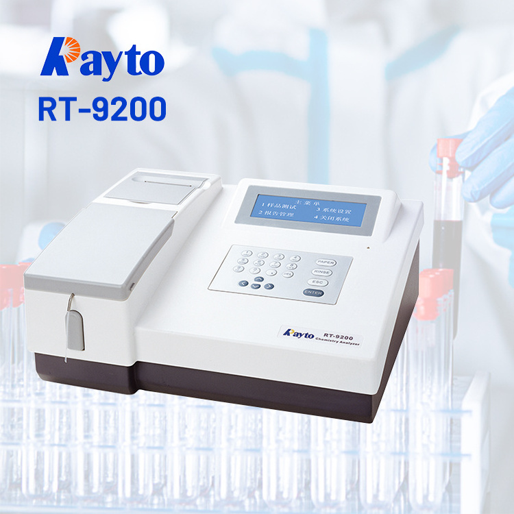 Ready To Ship Clinical Lab Bio Biochemical Analyzer Rayto Rt-9200 Semi-Auto Blood Chemistry Analyzer