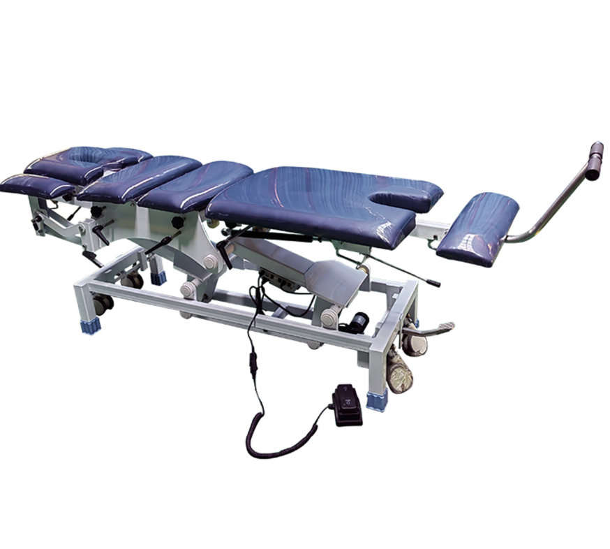 Medical physiotherapy shoulders lumbar spinal traction bed