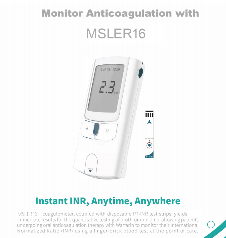 Handheld Blood Coagulometer Analyzer INR Self-Monitoring Coagulometer POCT Analyzer