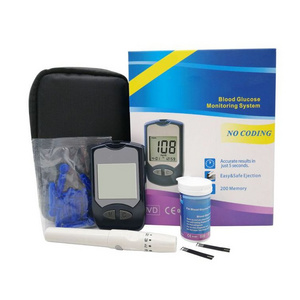 Digital Blood Glucose Meter New Price for Diabetes with Test Strips Lancet