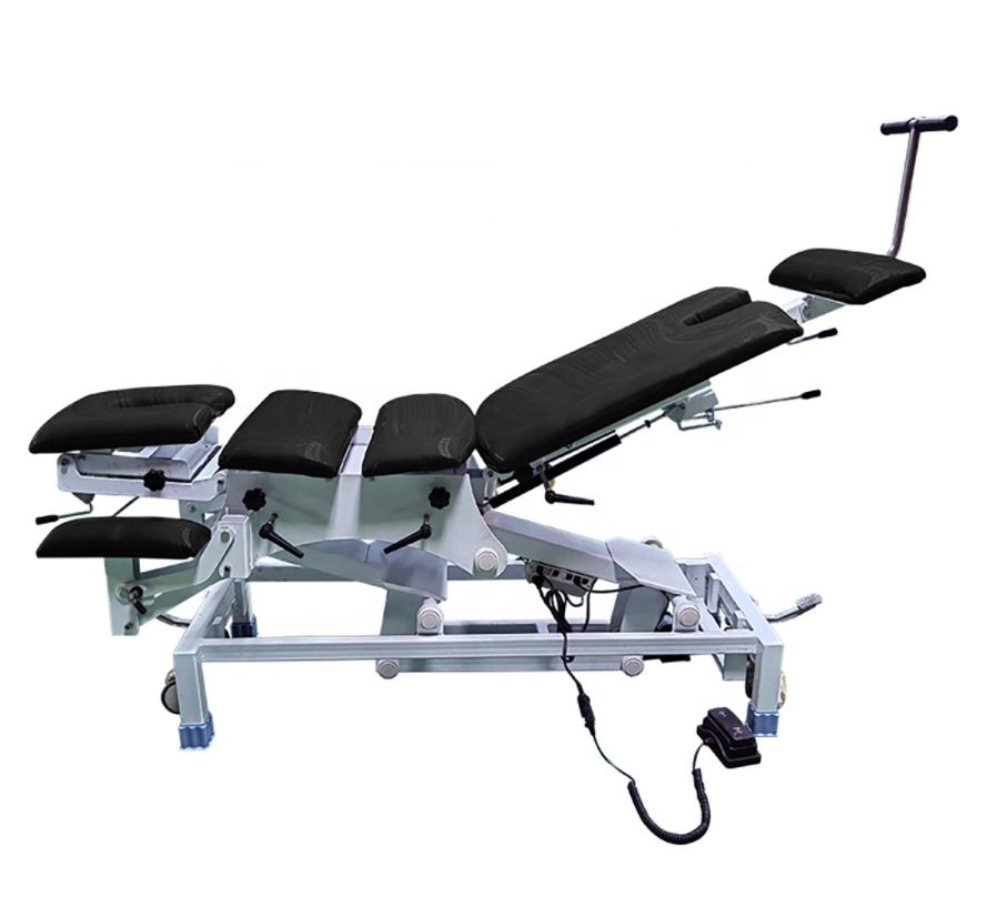 Medical physiotherapy shoulders lumbar spinal traction bed