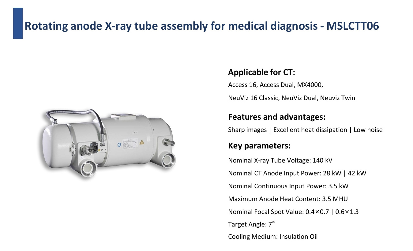 factory offer x-ray tube CT scanning system Analyzer ceramic core casting Rotating Anode X-ray Tube Assembly