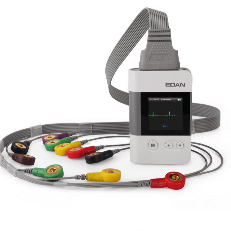 EDAN SE-2012 ECG 3 Channel 12 channel Holter Up to 8 days cable heart rate monitor