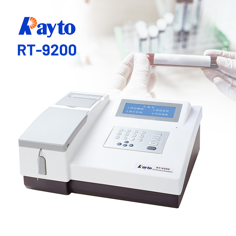 Ready To Ship Clinical Lab Bio Biochemical Analyzer Rayto Rt-9200 Semi-Auto Blood Chemistry Analyzer