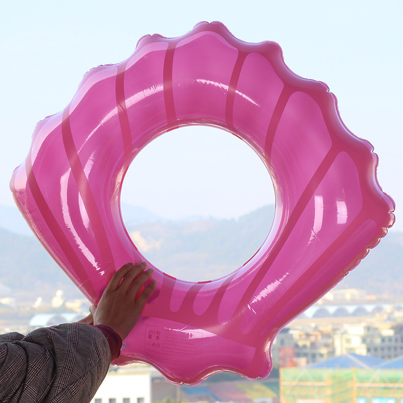 Wholesale New PVC InflatableBlue and pink shells Style Swimming Rings Inflatable Pool Float Swimming Pool Accessories