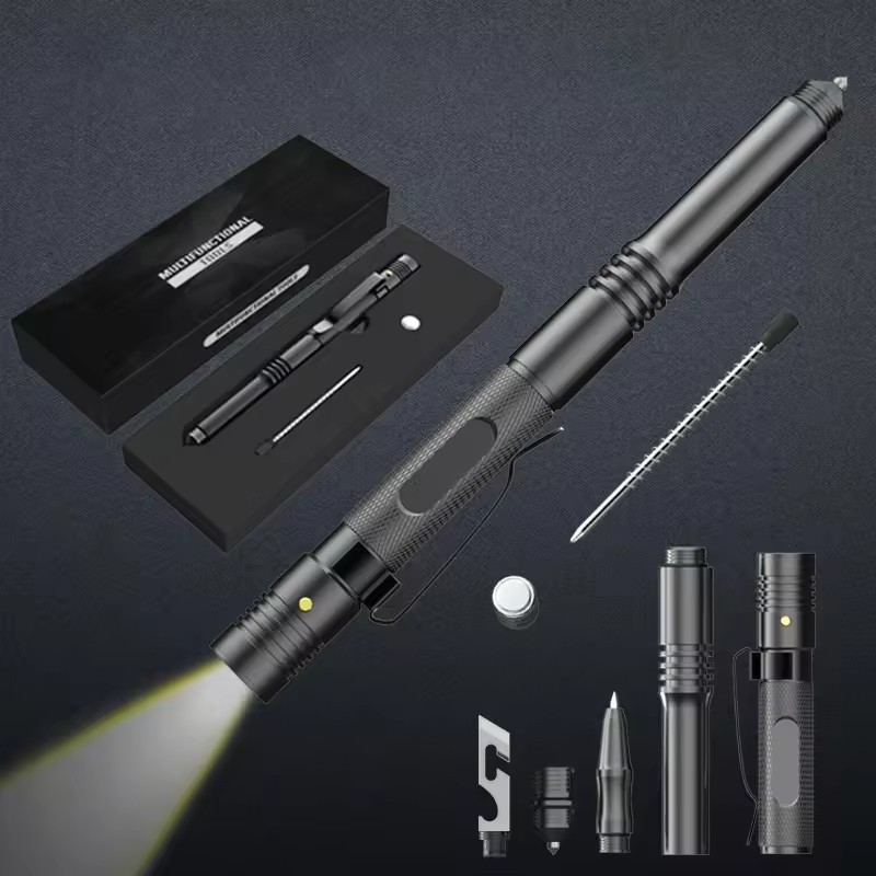 New Tactical Pen Multi-functional Lighter  Hot Selling Outdoor Hiking and Camping Equipment Camping Self-Defense Tactical Pen