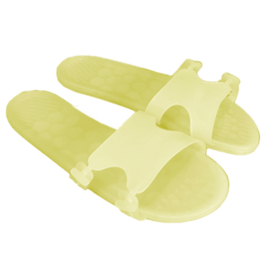 Unisex Slippers - Anti-Slip Open Toe Slides Quick Drying Sandals - Summer Beach Spa Pool Outdoor Shower -Yellow, Size: S, M