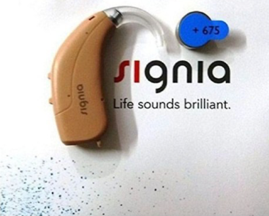 Siemens Beige colour Intuis 3SP BTE digital programmable hearing aid 12 channel CE with covers profound hearing loss