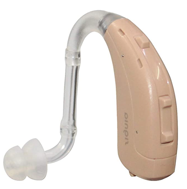 Siemens Beige colour Intuis 3SP BTE digital programmable hearing aid 12 channel CE with covers profound hearing loss